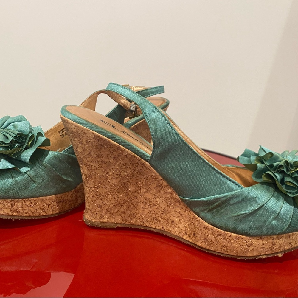 Chinese Laundry Teal Wedges - Picture 5 of 5